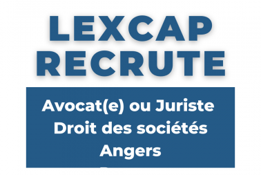 Image de l'article Le Cabinet LEXCAP recrute à Angers !